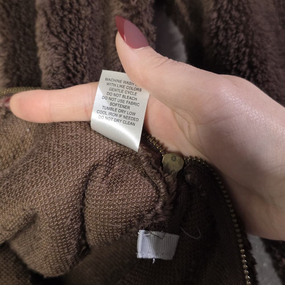 Lauren James Co Fleece Womens Quarter Zip Sherpa Pullover Brown S Preppy cozy - Picture 7 of 11